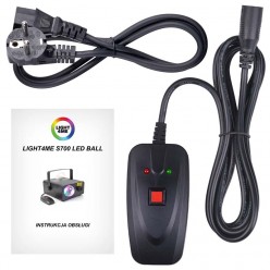 LIGHT4ME S 700W LED BALL wytwornica dymu mgły efek